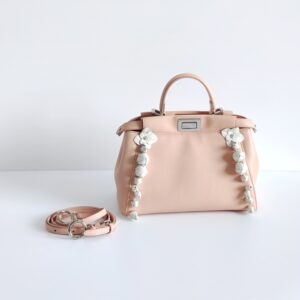 (SOLD) genuine pre-owned Fendi rosebud mini peekaboo bag