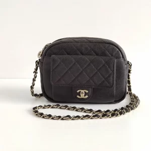 (SOLD) genuine pre-owned Chanel CC day camera bag