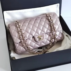 (SOLD) genuine pre-owned Chanel iridescent medium classic flap
