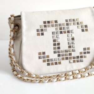 (SOLD) genuine pre-owned Chanel mosaic CC accordion flap