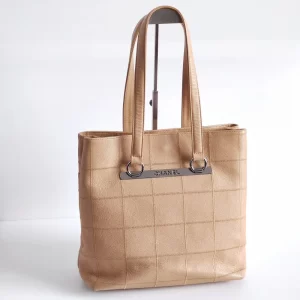 (SOLD) genuine pre-owned Chanel soft caviar tote