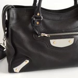 (SOLD) genuine pre-owned Balenciaga metal plate medium city bag
