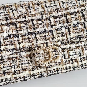 (SOLD) genuine pre-owned Chanel westminster tweed medium flap