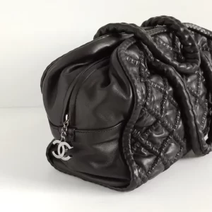 (SOLD) genuine pre-owned Chanel hidden chain bowler bag