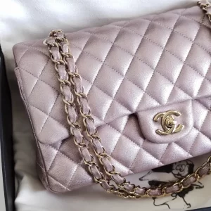 (SOLD) genuine pre-owned Chanel iridescent medium classic flap