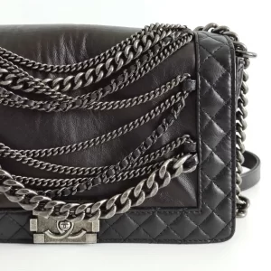 (SOLD) genuine pre-owned Chanel enchained new-medium boy bag