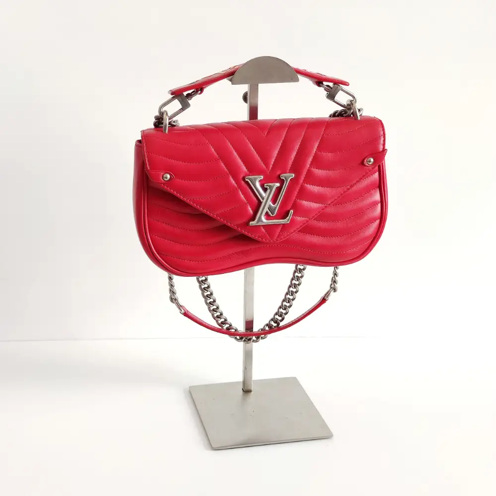 Louis Vuitton Red Leather New Wave Chain PM, myGemma
