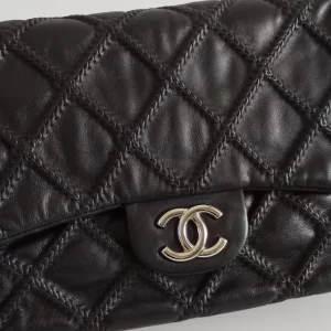 (SOLD) genuine pre-owned Chanel braid stitch seasonal classic flap