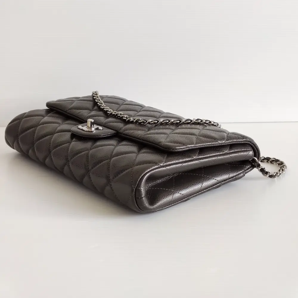 Chanel Vintage Black Quilted Lambskin Single Flap Bag, myGemma