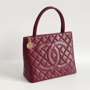 (SOLD) genuine pre-owned Chanel caviar medallion bag