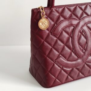 (SOLD) genuine pre-owned Chanel caviar medallion bag