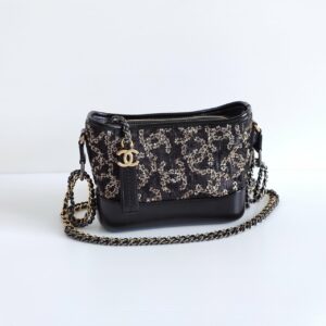 (SOLD) genuine (like-new) Chanel small sequins gabrielle hobo