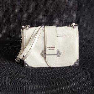 (SOLD) genuine pre-owned Prada cahier soft shoulder bag