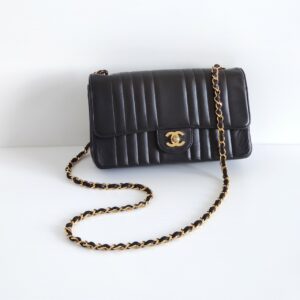 (SOLD) genuine pre-owned Chanel 1990s vintage mademoiselle line flap