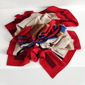 (SOLD) genuine (NEW) Hermès shawl 140 “Cheval a la Couverture”