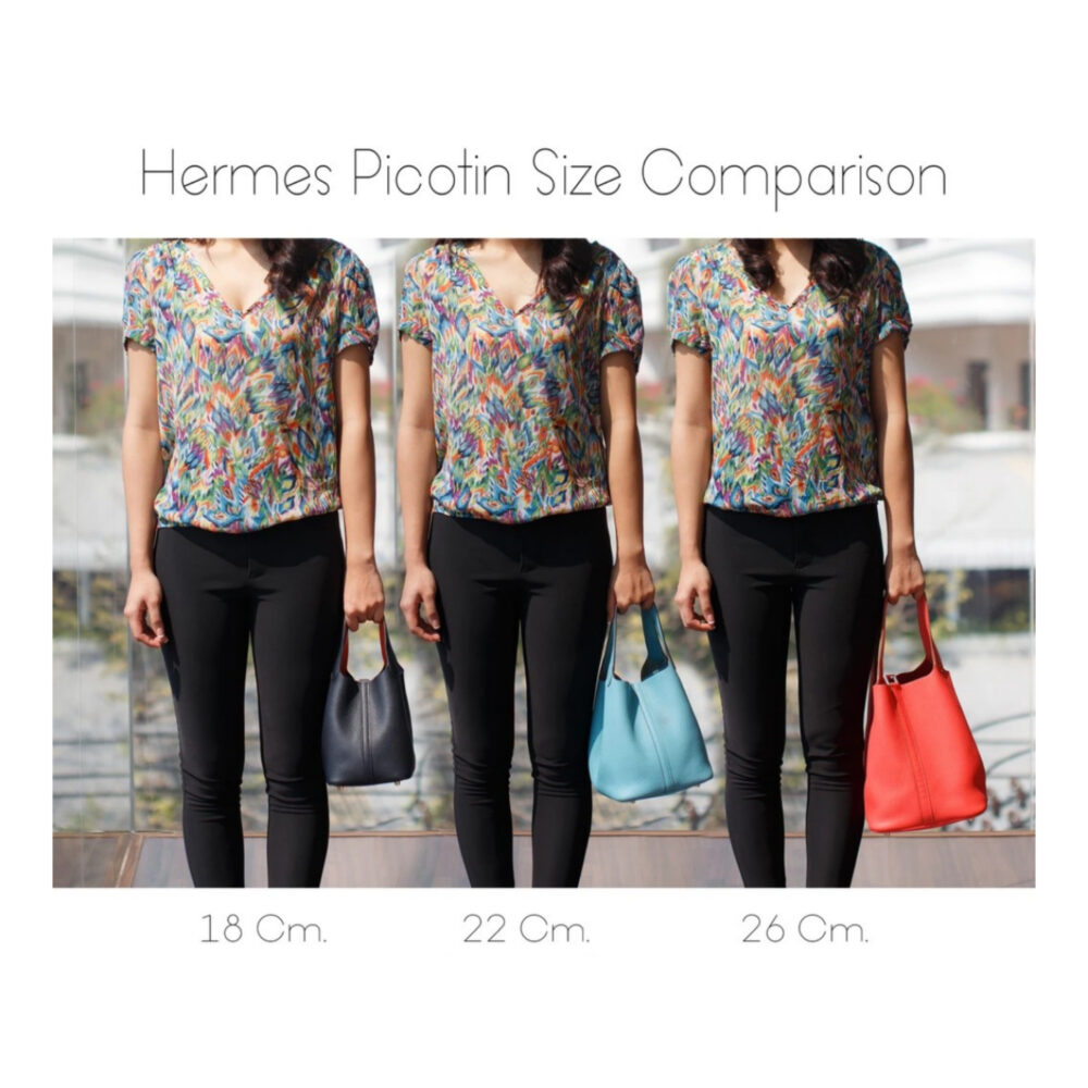 hermes picotin size comparison