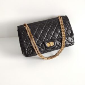 (SOLD) genuine pre-owned Chanel black 2.55 reissue flap (size 227)