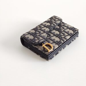 (SOLD) genuine (like-new) Dior saddle 5-gusset card holder