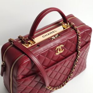 (SOLD) genuine (almost-new) Chanel trendy CC large bowling bag