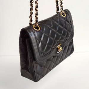 genuine pre-owned Chanel small paris flap