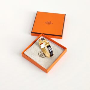 (SOLD) genuine (NEW) Hermès clic H bracelet – black (size PM)