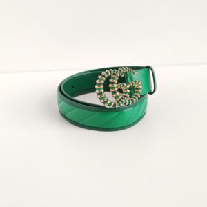 (SOLD) genuine (NEW) Gucci enamel torchon GG marmont belt (size 80)