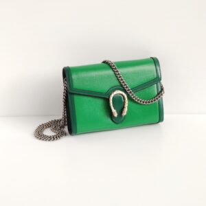 (SOLD) genuine (NEW) Gucci dionysus mini chain bag – emerald