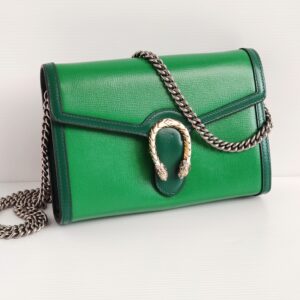 (SOLD) genuine (NEW) Gucci dionysus mini chain bag – emerald