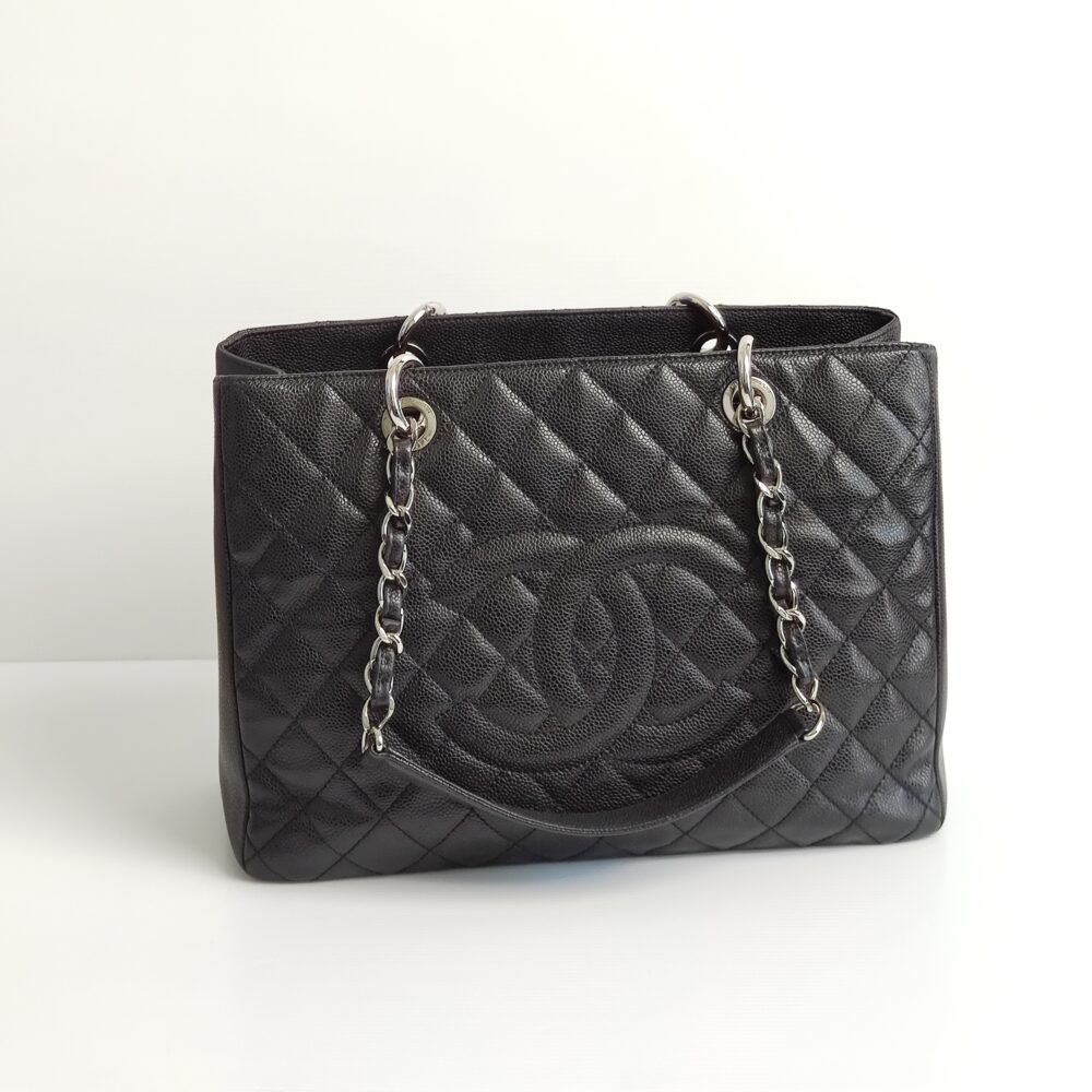 SOLD) genuine pre-owned Chanel “GST” grand shopping tote – Deluxe