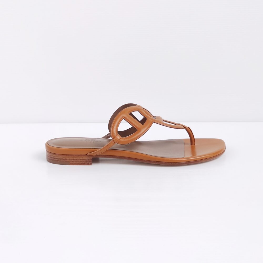 (SOLD) genuine (NEW) Hermès chaine d’ancre sandals (38.5) – Deluxe Life ...