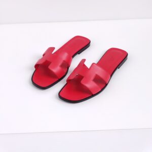 (SOLD) genuine (like-new) Hermès oran sandals – rose cotinga (40)