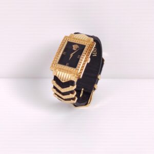 genuine (pristine) Gianni Versace 1990s vintage watch – yellow gold plating