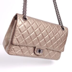 genuine pre-owned Chanel bronze 2.55 reissue flap (size 226)