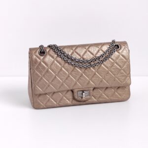 genuine pre-owned Chanel bronze 2.55 reissue flap (size 226)