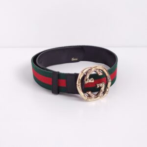 (SOLD) genuine pre-owned Gucci bamboo GG belt (size 75)