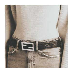 (SOLD) genuine (NEW) Fendi baguette FF buckle belt (size 75)