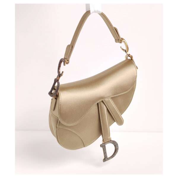 Christian Dior Grey Satin Mini Saddle Bag – STYLISHTOP