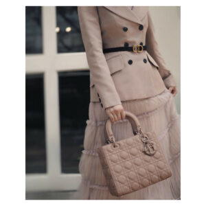 (SOLD) genuine (like-new) Dior ultra matte medium Lady Dior
