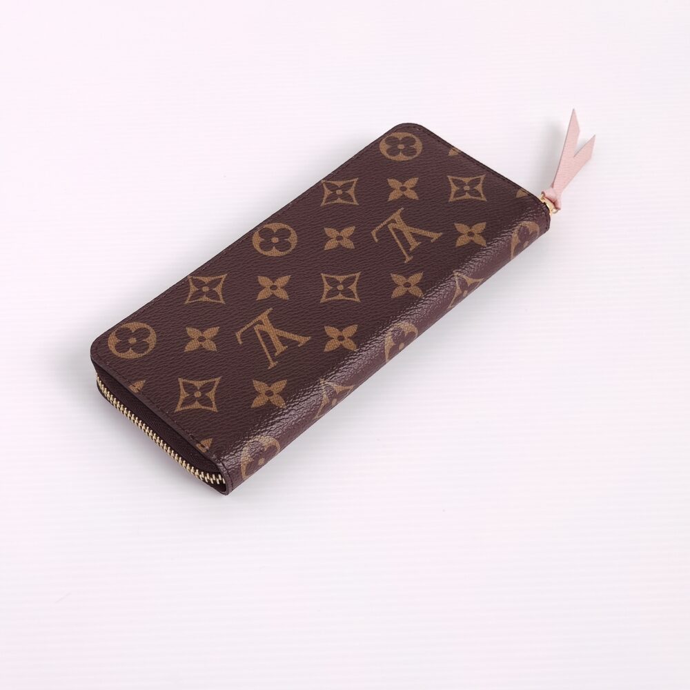 Louis Vuitton Monogram Clemence Wallet With Rose Ballerine - A