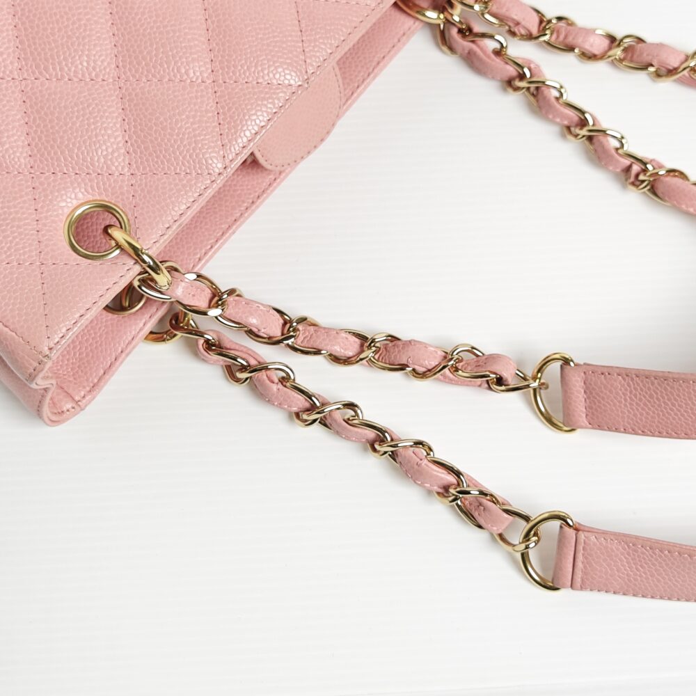 CHANEL Caviar Quilted Petit Shopping Tote PST Pink | FASHIONPHILE