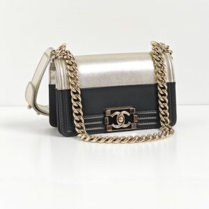 (SOLD) genuine pre-owned Chanel “Brasserie Gabrielle” small boy bag