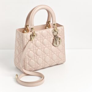 (SOLD) genuine pre-owned Dior medium Lady Dior – light pink