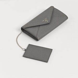 (SOLD) genuine (unused) Prada saffiano leather envelope wallet