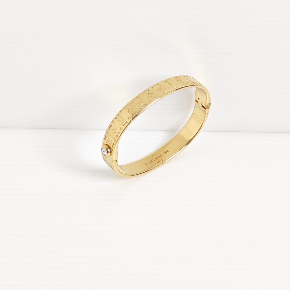 (SOLD) genuine (unworn) Louis Vuitton nanogram strass bracelet