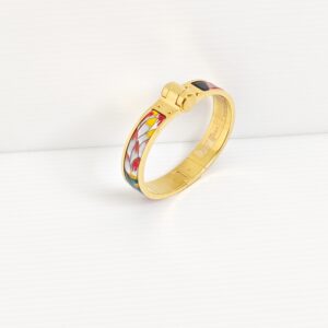 (SOLD) genuine (unworn) Hermès ‘Savana Dance’ enamel bracelet
