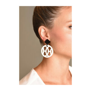 (SOLD) genuine pre-owned Hermès hava horn earrings