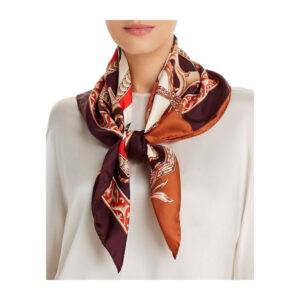genuine (unworn) Ferragamo ‘Elizabeth’ double side scarf – brown