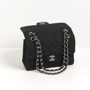 (SOLD) genuine pre-owned Chanel vintage double sided jersey small flap
