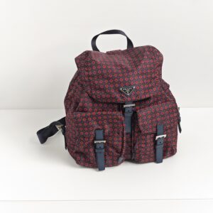 (SOLD) genuine (almost-new) Prada ‘tessuto stampato’ medium nylon backpack