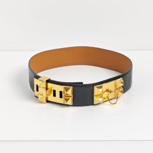 genuine (unworn) Hermès “CDC” collier de chien belt (size 70)